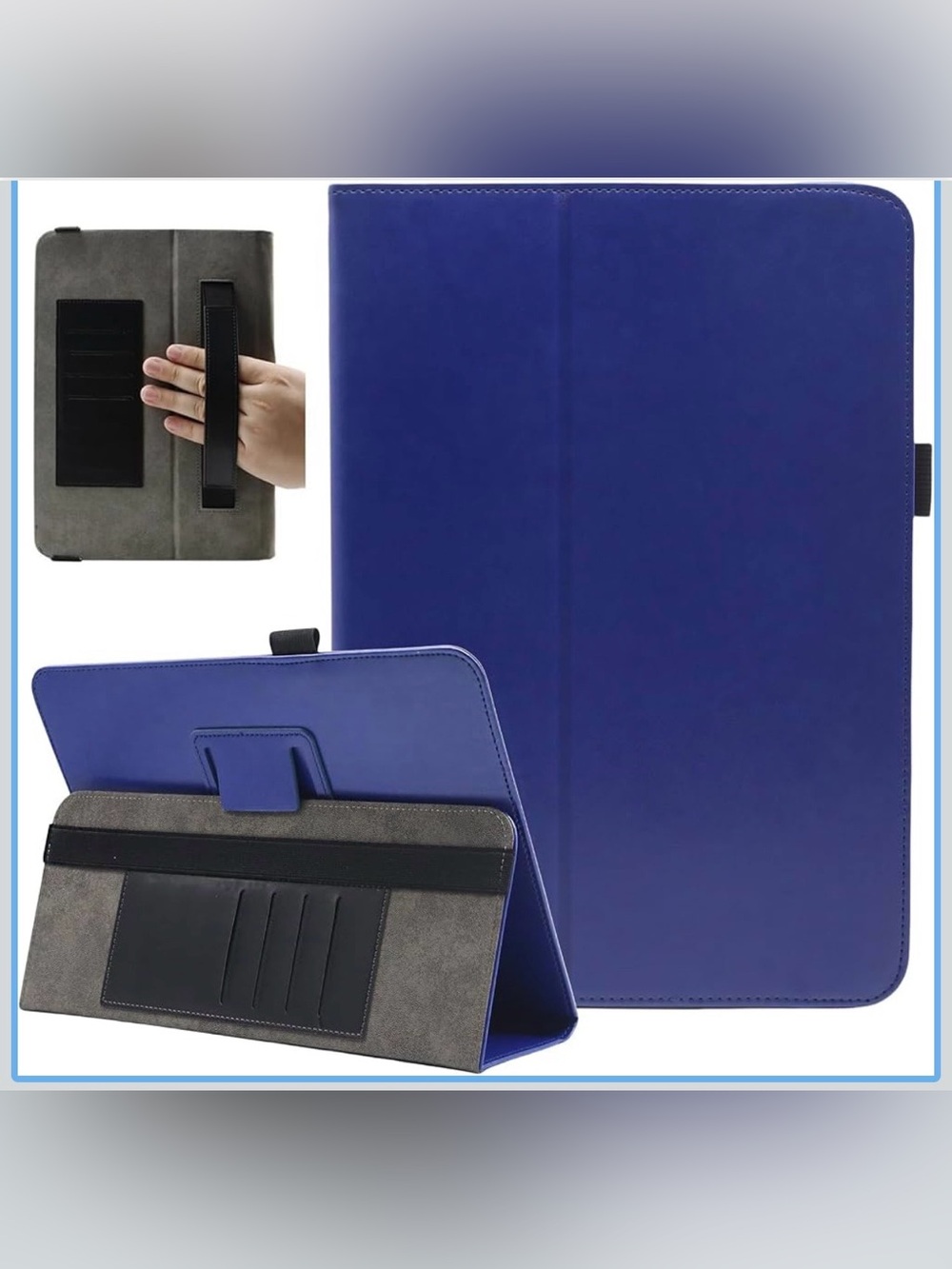 Tablet Case 10 10.1 11 Inch, Android 15 16 Tablet Case for 9.6-11 Inch,Dark Blue